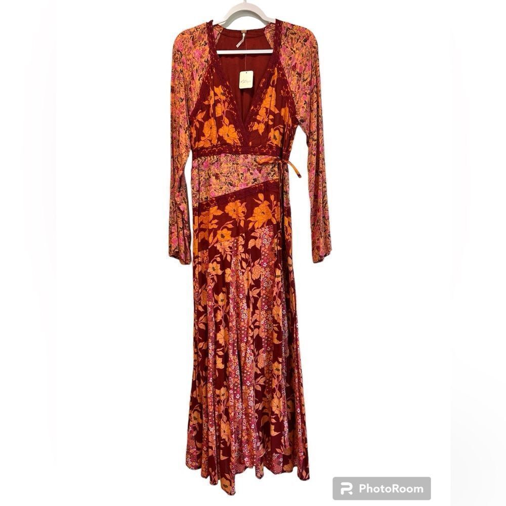 FREE PEOPLE Tilda Wrap Dress Femme Combo